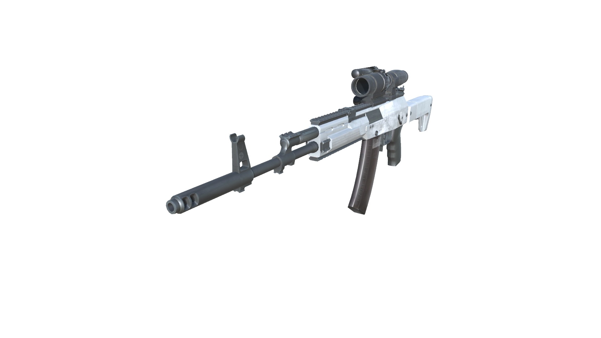 13-AK12-gun model 3d game ready model Low-poly 3D model Low-poly 3D model_17