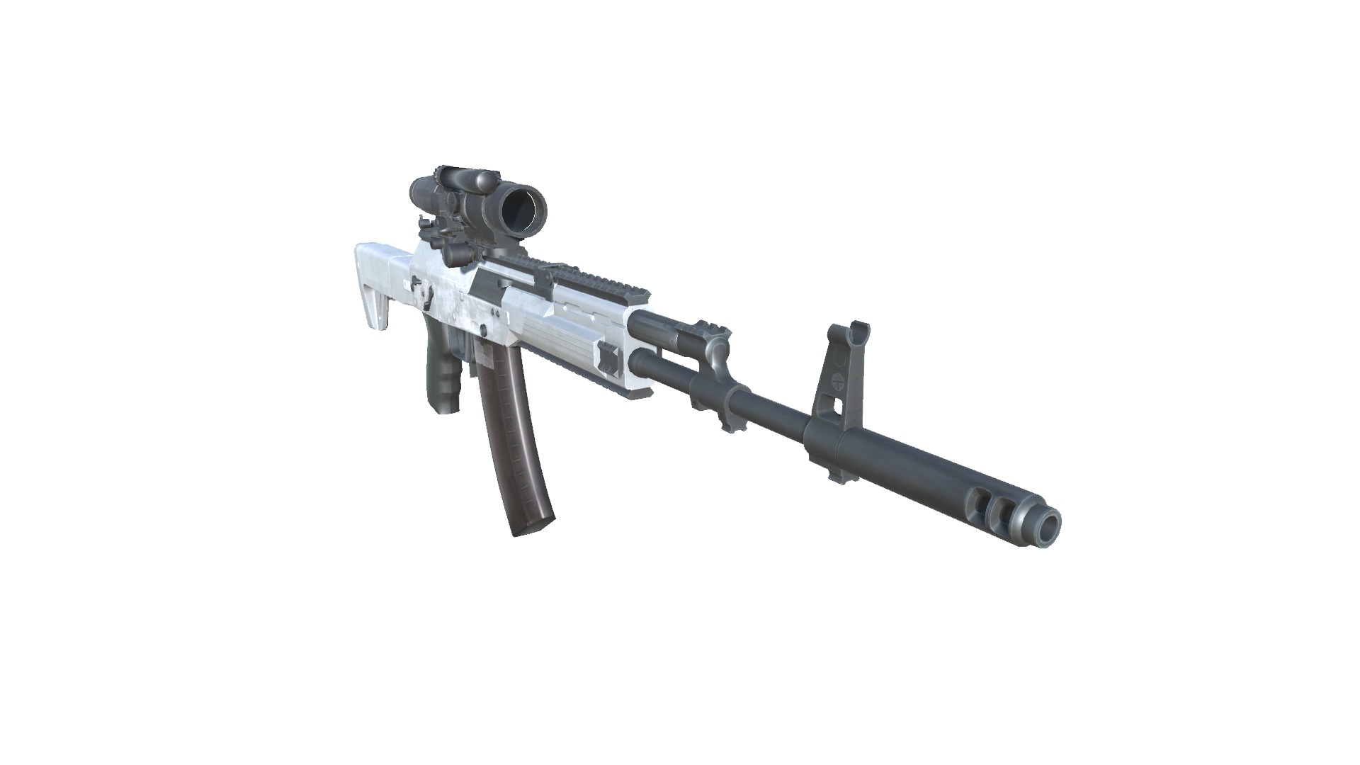 13-AK12-gun model 3d game ready model Low-poly 3D model Low-poly 3D model_15