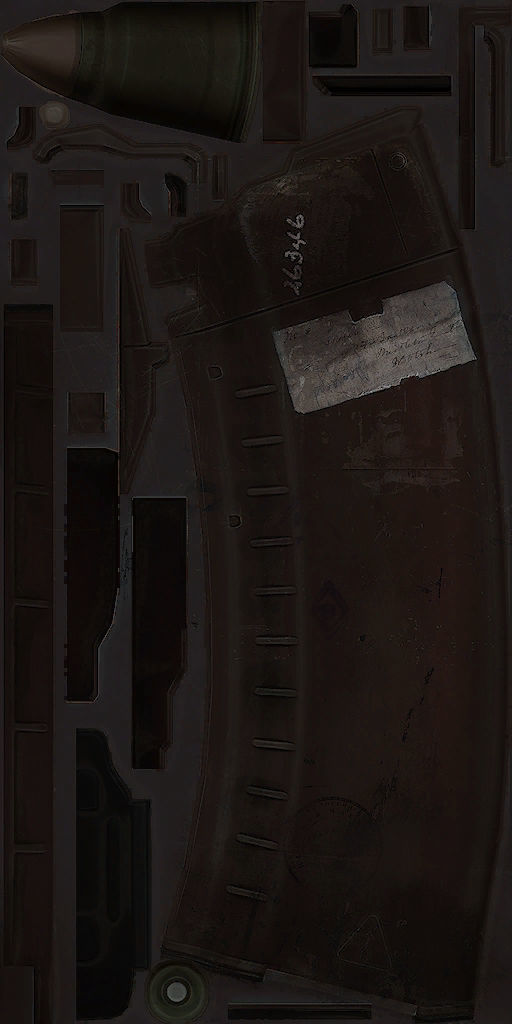 13-AK12-gun model 3d game ready model Low-poly 3D model Low-poly 3D model_21