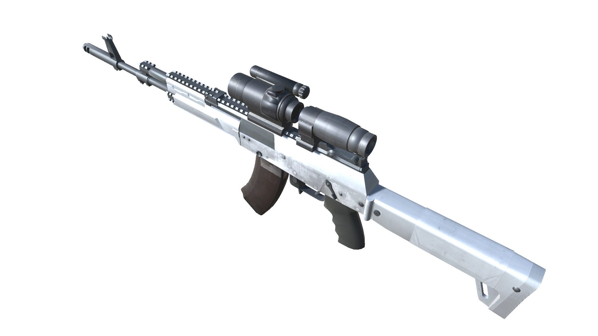 13-AK12-gun model 3d game ready model Low-poly 3D model Low-poly 3D model_7