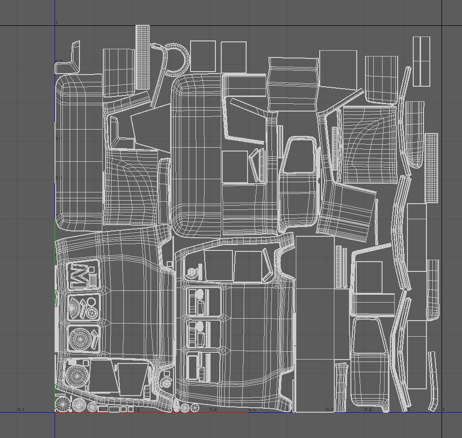 Stylized Cartoon van T1 Low poly Low-poly 3D model_42