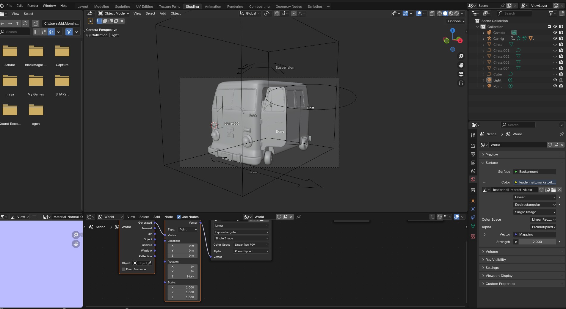 Stylized Cartoon van T1 Low poly Low-poly 3D model_36