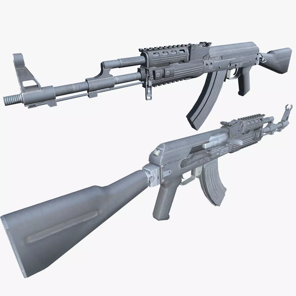 16-AK-103-gun model 3d game ready model Low-poly 3D model Low-poly 3D model_0