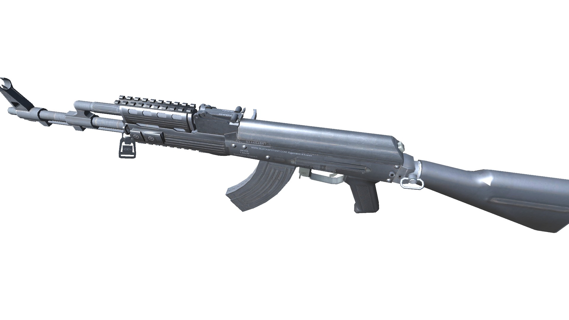 16-AK-103-gun model 3d game ready model Low-poly 3D model Low-poly 3D model_11