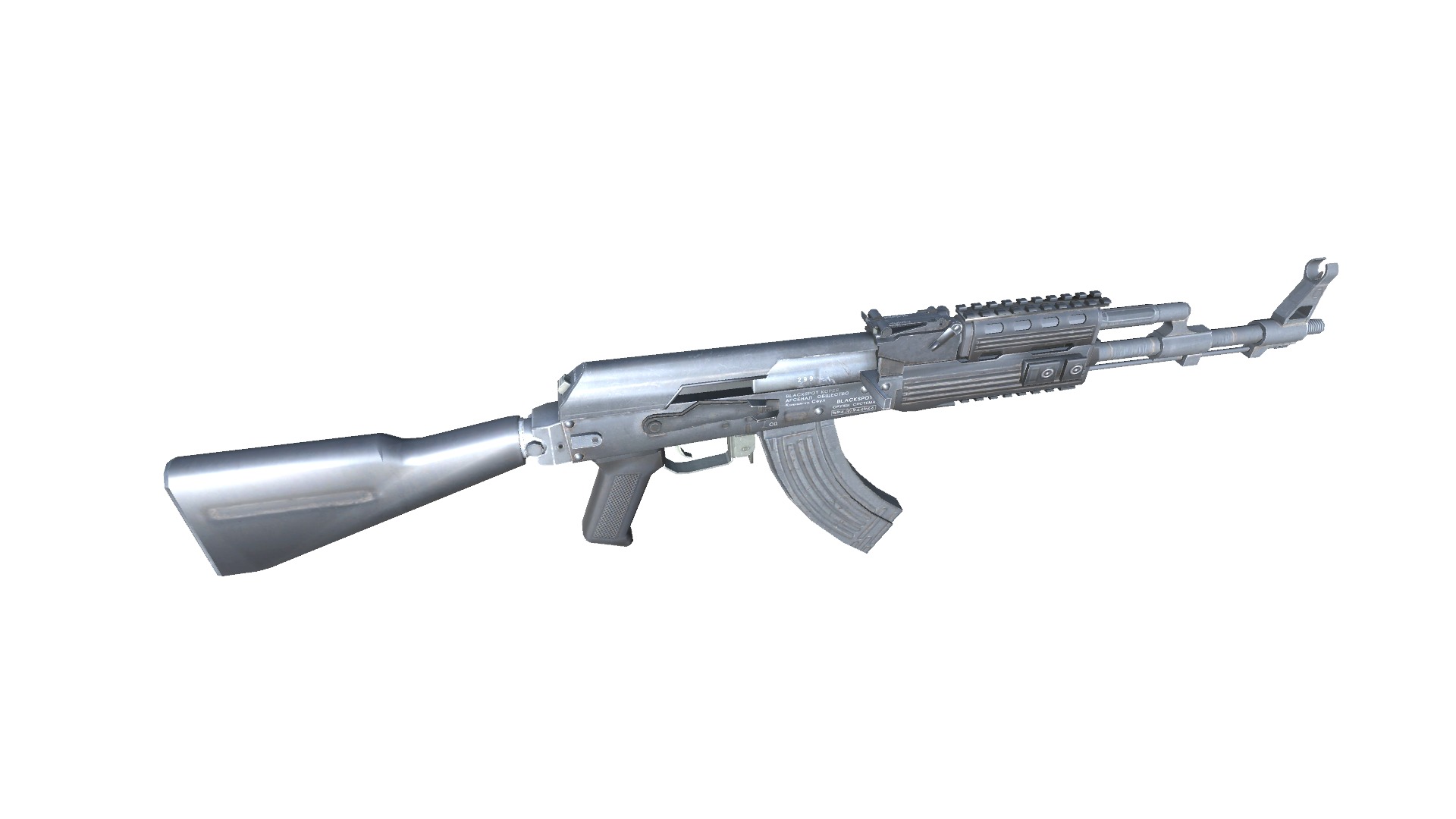 16-AK-103-gun model 3d game ready model Low-poly 3D model Low-poly 3D model_16