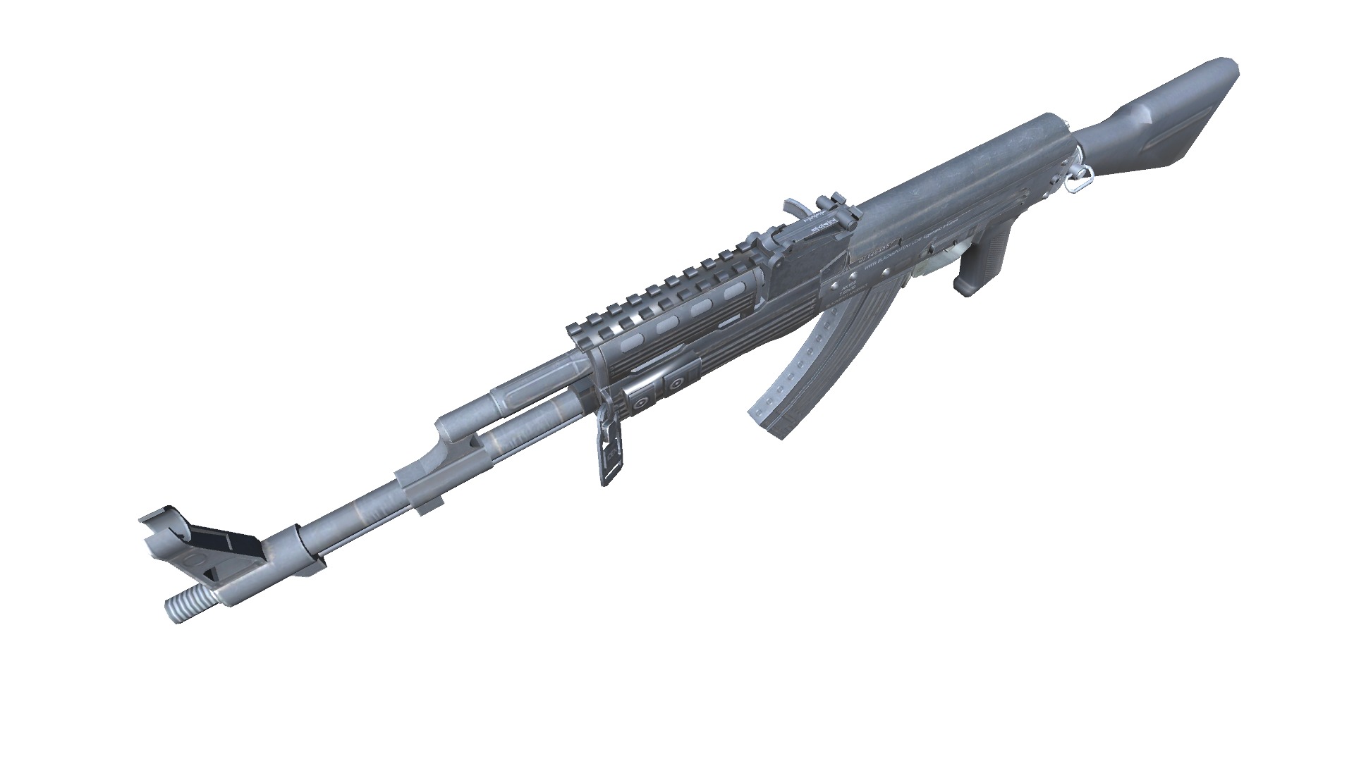 16-AK-103-gun model 3d game ready model Low-poly 3D model Low-poly 3D model_8