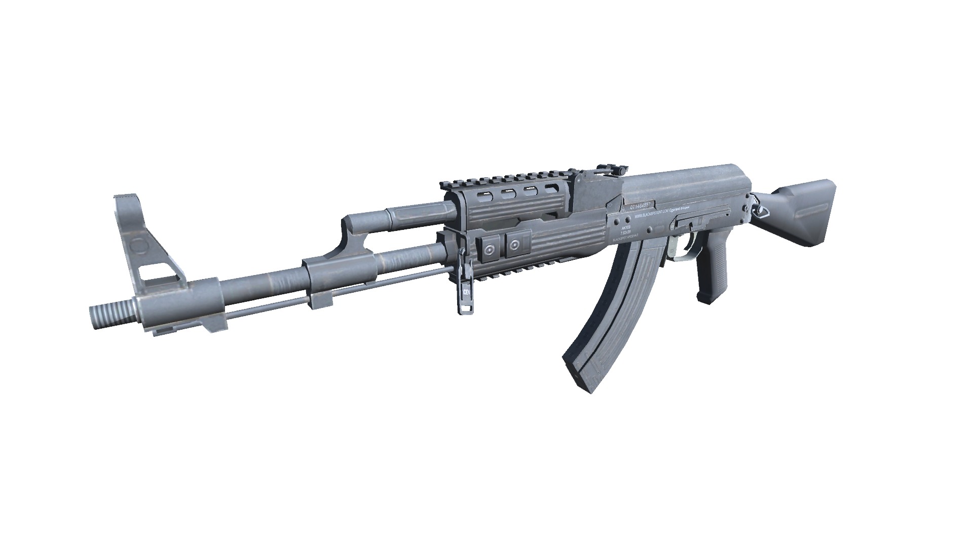 16-AK-103-gun model 3d game ready model Low-poly 3D model Low-poly 3D model_5