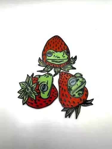 Berry Frog Magnets