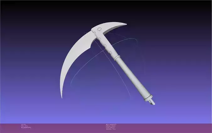 Soul Eater Black Star Chain Scythe Tsubaki 3D print model