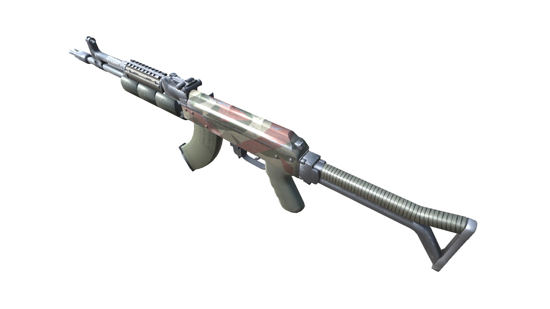 17-AK-105-gun model 3d game ready model Low-poly 3D model Low-poly 3D model_5