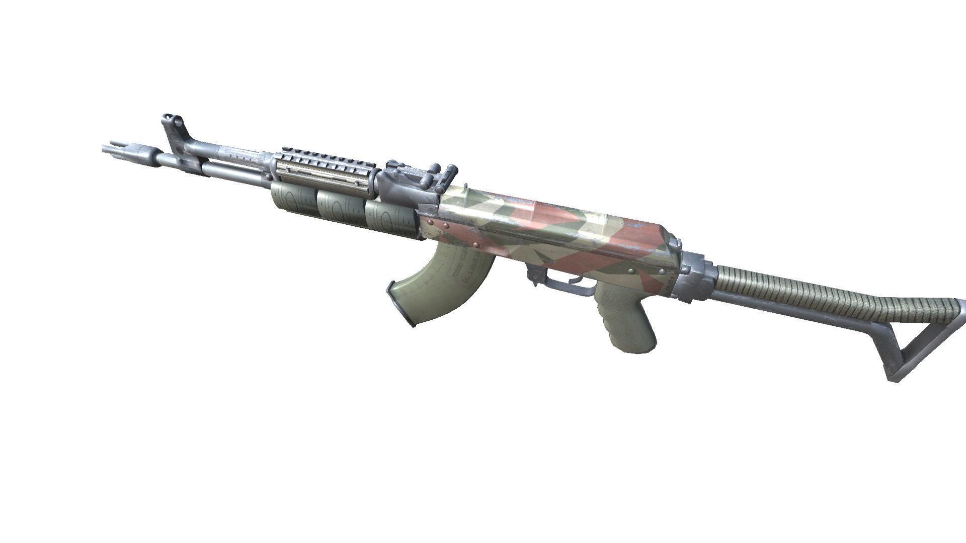 17-AK-105-gun model 3d game ready model Low-poly 3D model Low-poly 3D model_4