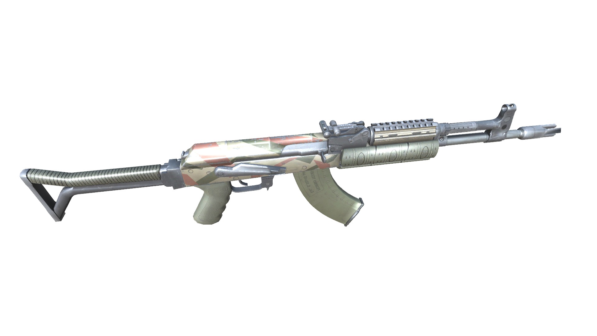 17-AK-105-gun model 3d game ready model Low-poly 3D model Low-poly 3D model_12