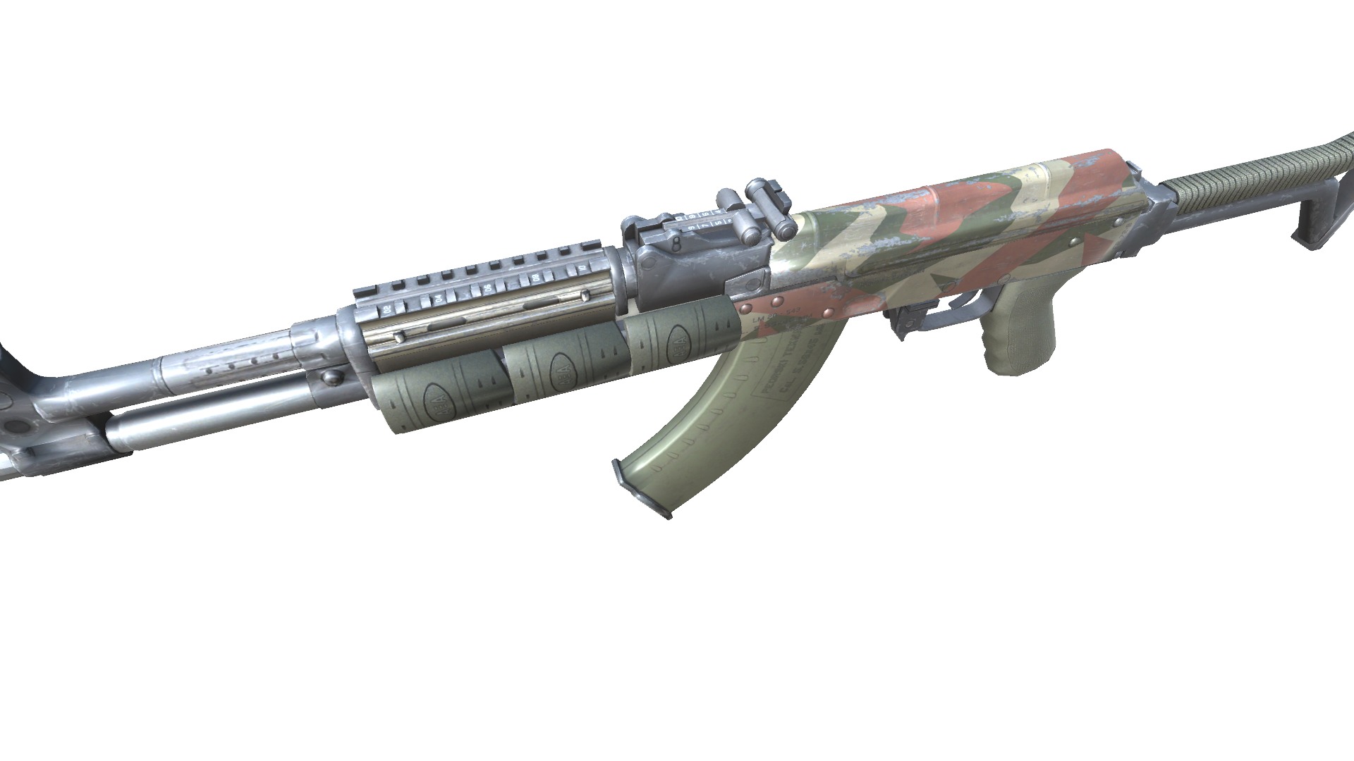 17-AK-105-gun model 3d game ready model Low-poly 3D model Low-poly 3D model_8