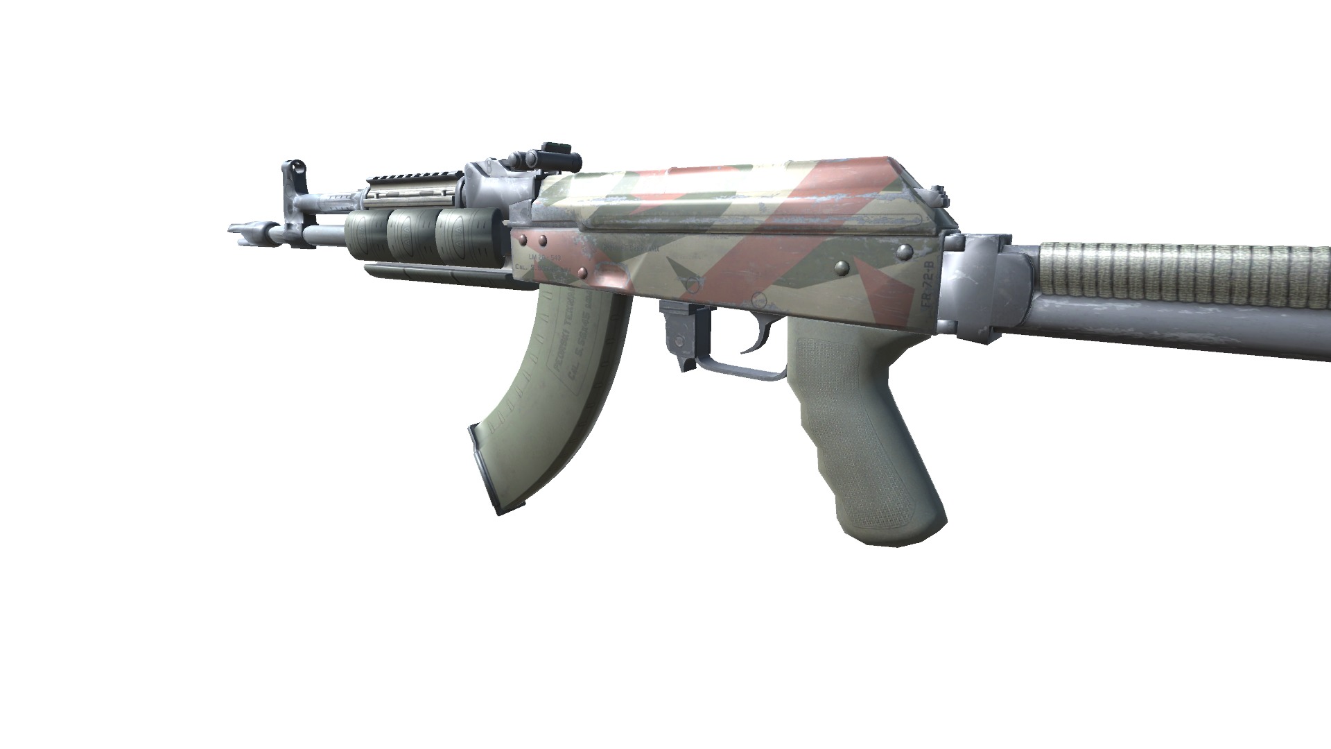 17-AK-105-gun model 3d game ready model Low-poly 3D model Low-poly 3D model_9