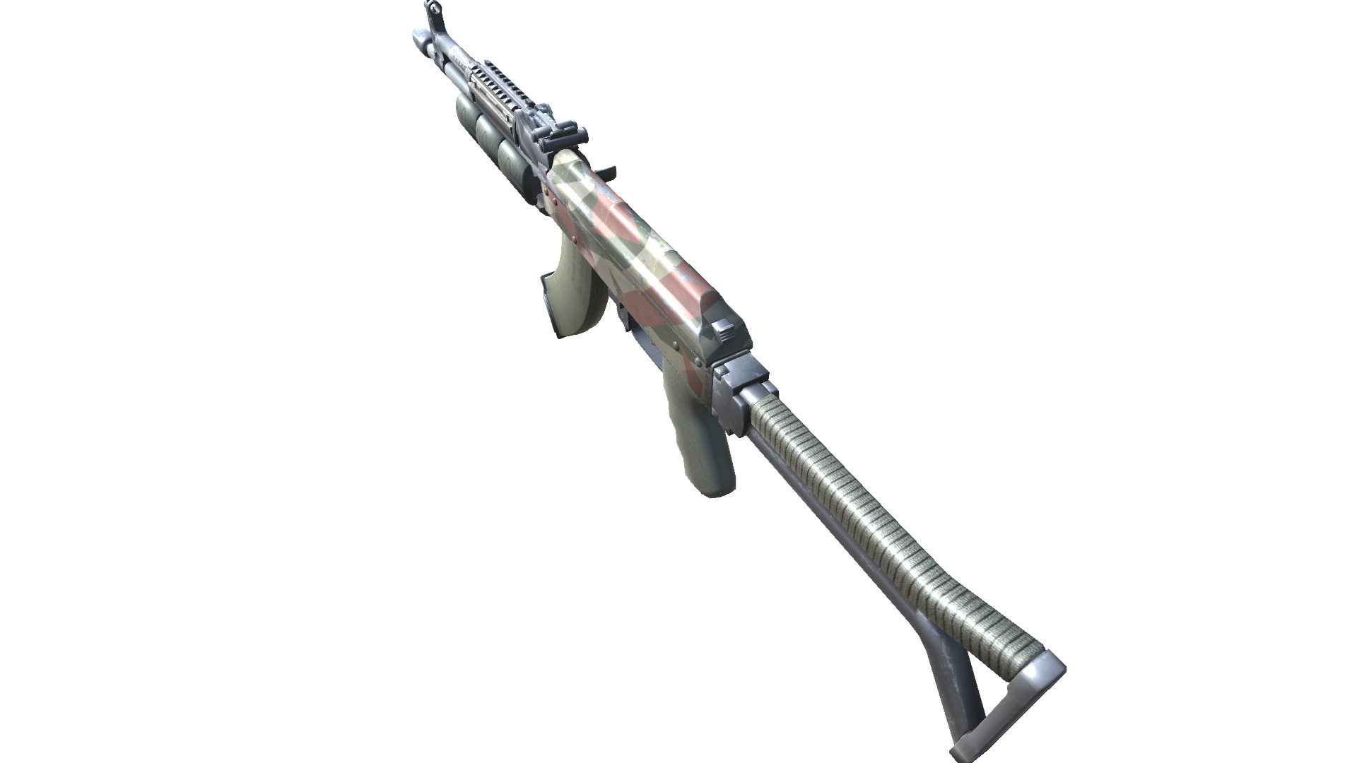 17-AK-105-gun model 3d game ready model Low-poly 3D model Low-poly 3D model_6