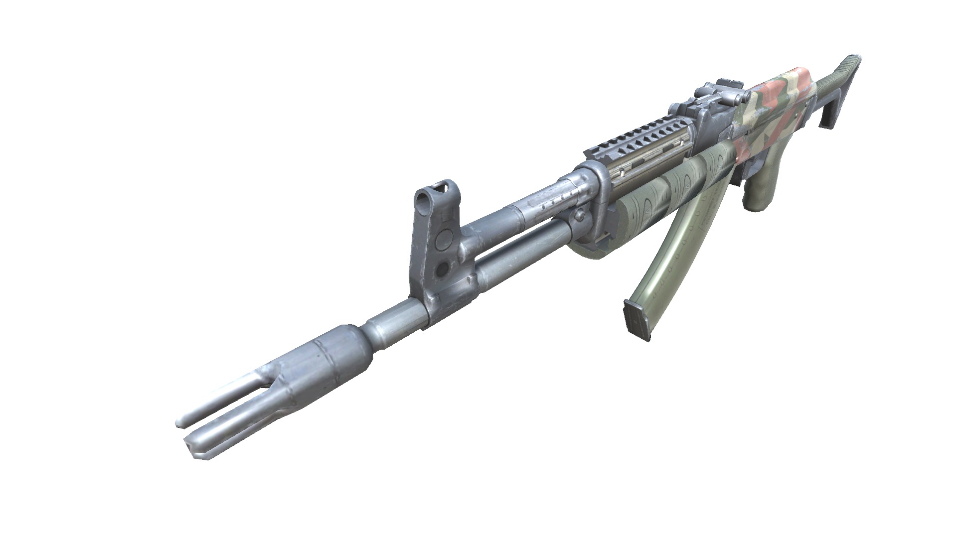 17-AK-105-gun model 3d game ready model Low-poly 3D model Low-poly 3D model_7