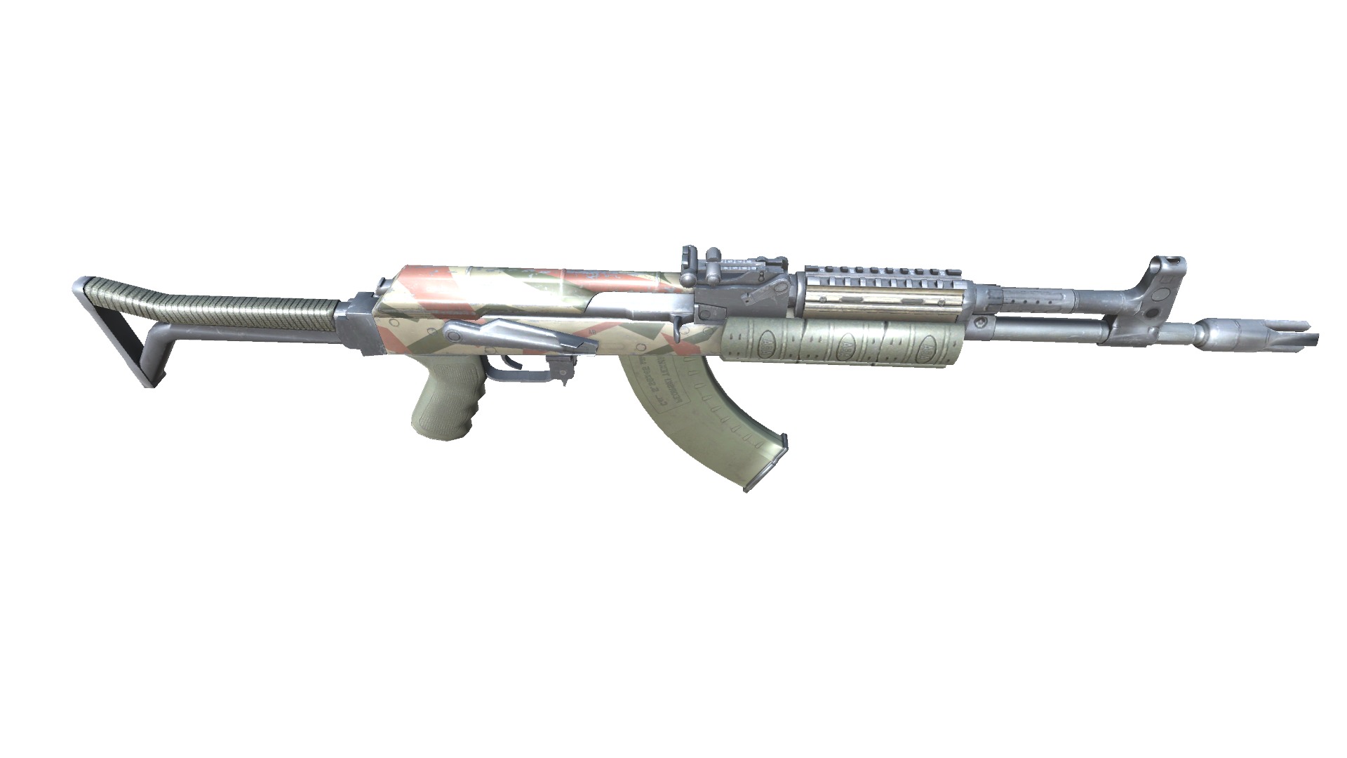 17-AK-105-gun model 3d game ready model Low-poly 3D model Low-poly 3D model_13