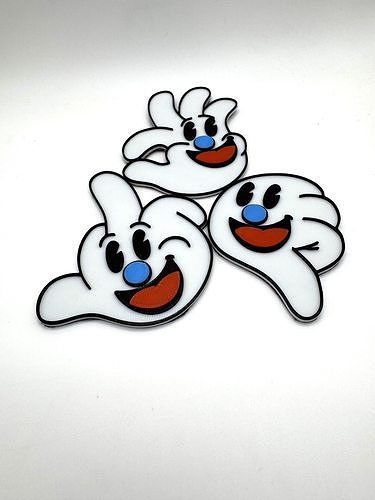 Happy Hand Magnets 3D model