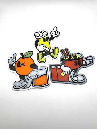 Happy Food Magnets 3D model
