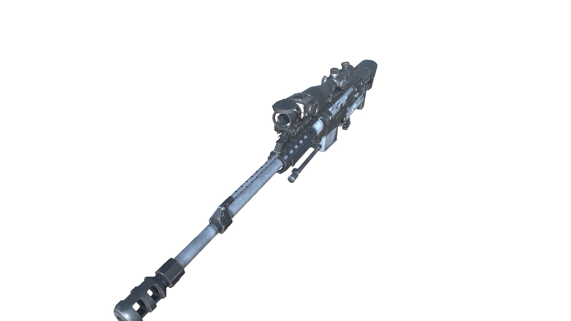 22-AS50-gun model 3d game ready model Low-poly 3D model Low-poly 3D model_15