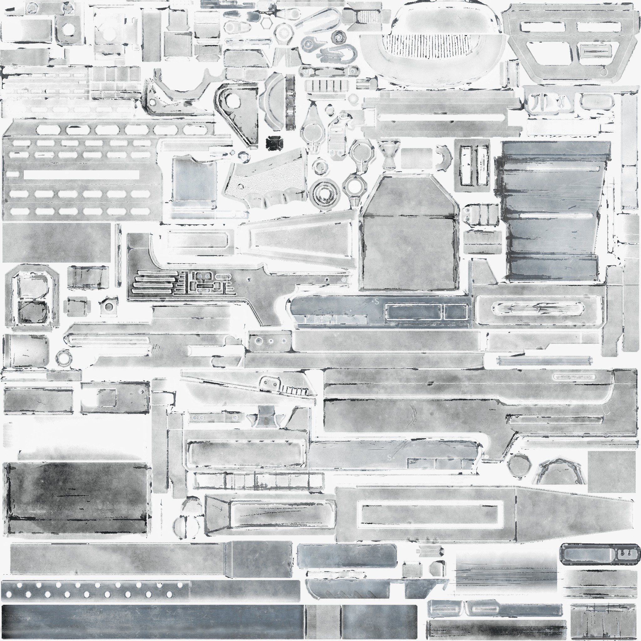 22-AS50-gun model 3d game ready model Low-poly 3D model Low-poly 3D model_19