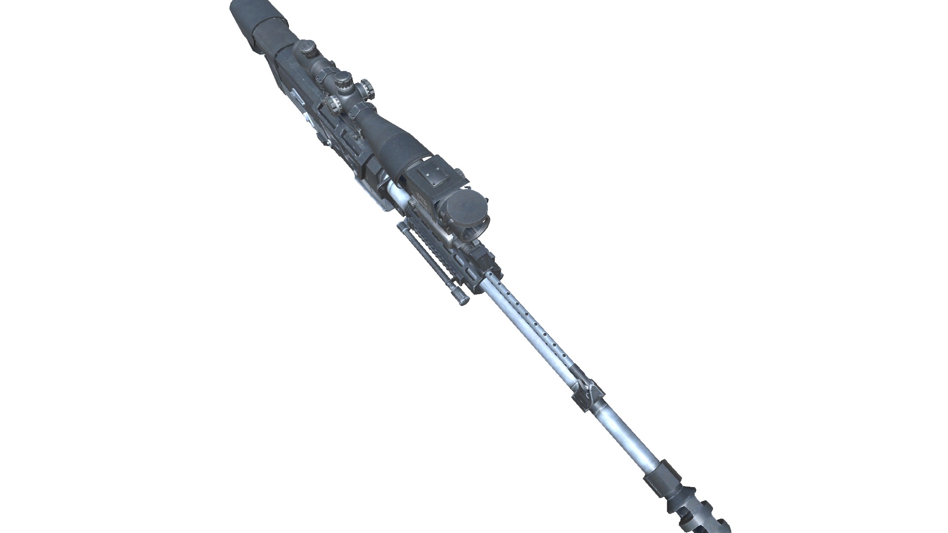 22-AS50-gun model 3d game ready model Low-poly 3D model Low-poly 3D model_13