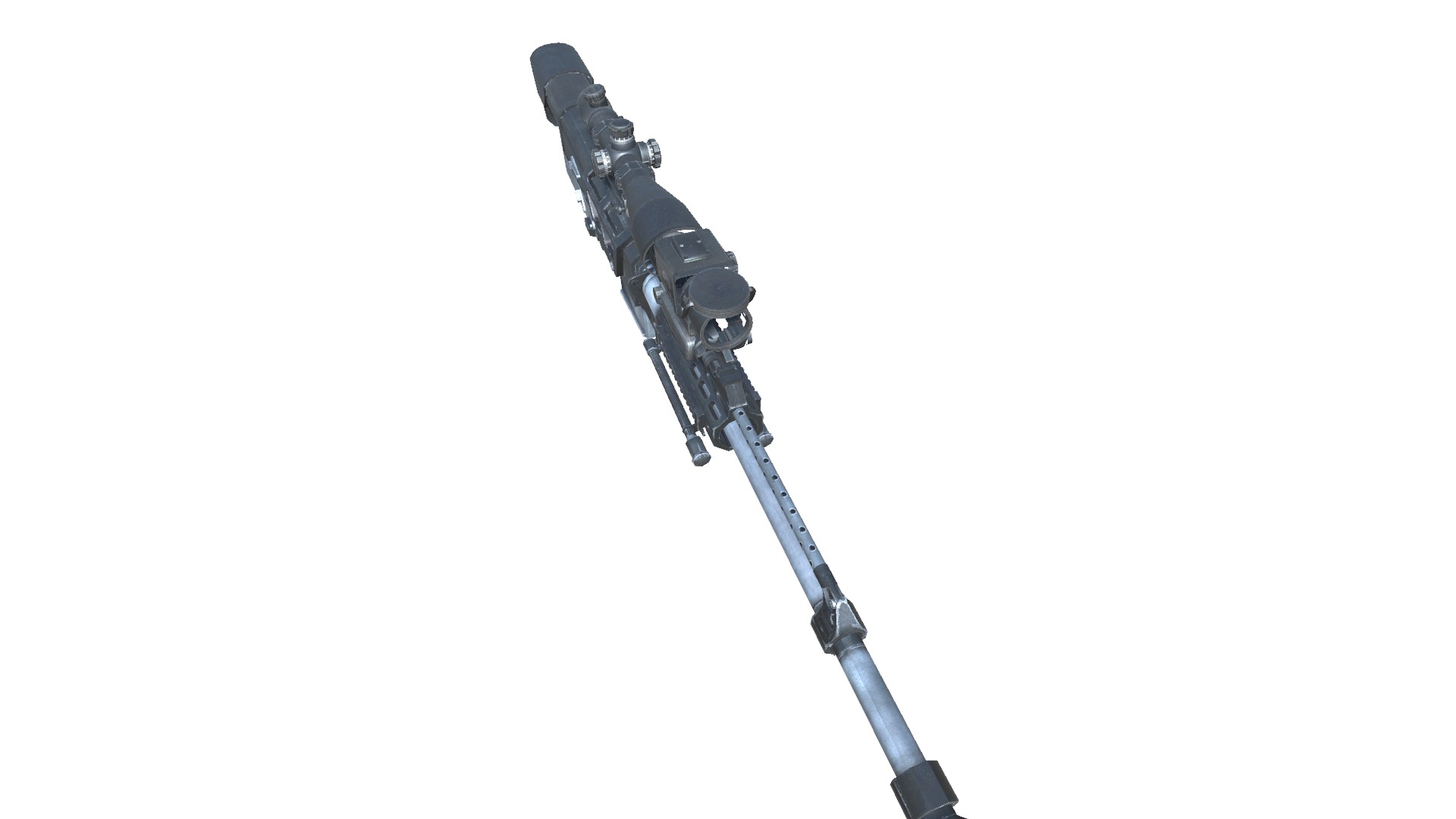 22-AS50-gun model 3d game ready model Low-poly 3D model Low-poly 3D model_14