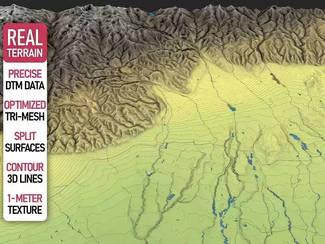 Almaty - Topography Terrain