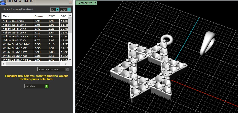 Star of David pendant Model 6508 3D print model_6