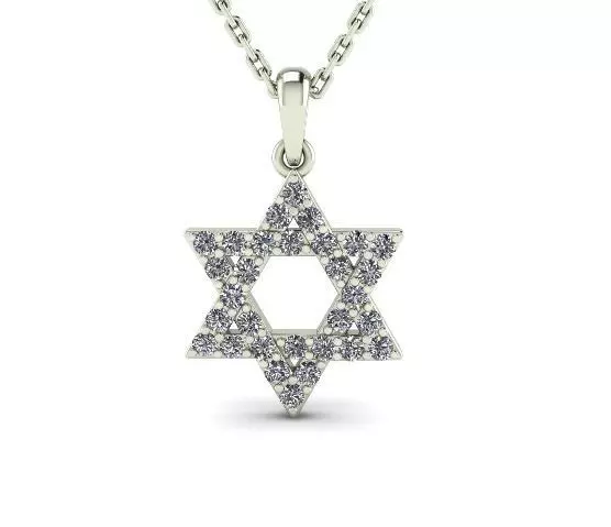 Star of David pendant Model 6508 3D print model_0