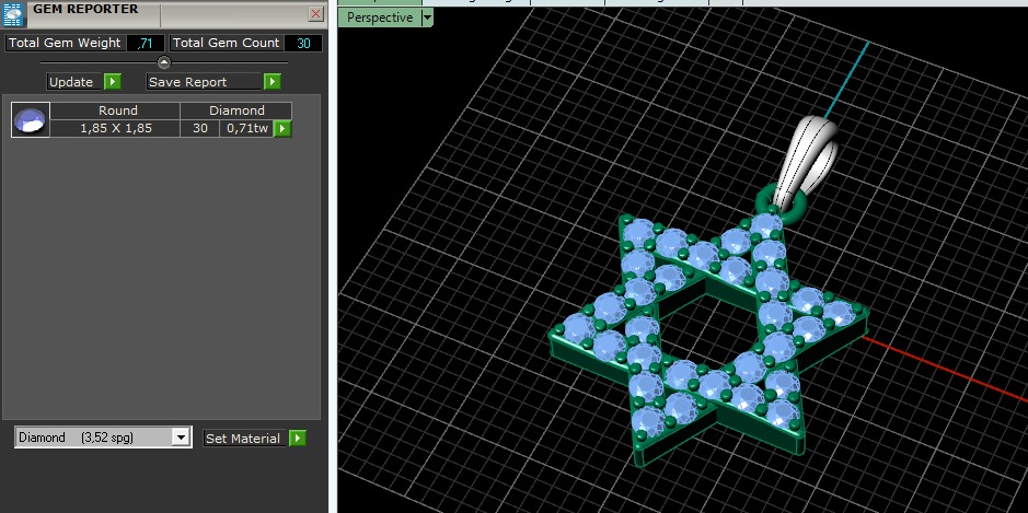 Star of David pendant Model 6508 3D print model_7
