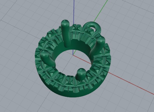 Pendant Model 6506 3D print model_2