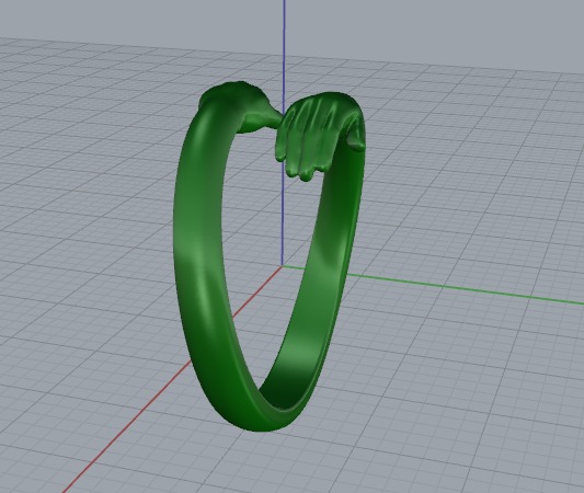 Hugging ring Model 6502 3D print model_4