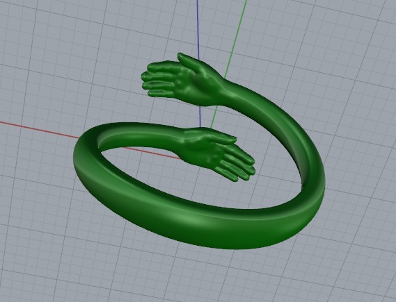 Hugging ring Model 6502 3D print model_5