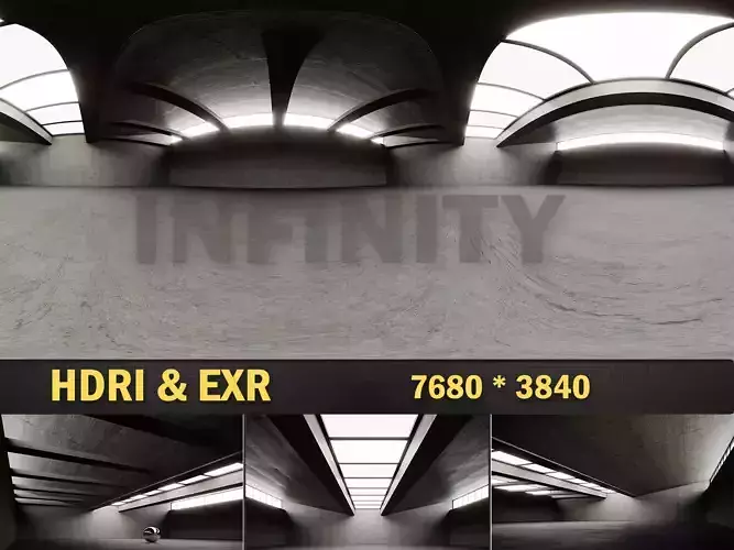 HDRI interior hangar