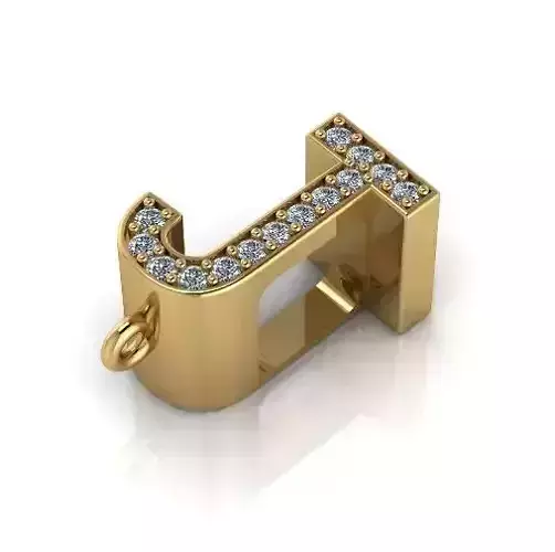 Letter J pendant Model 6488