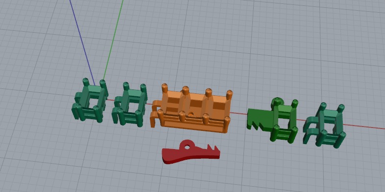 Bracelet tennis Model 6481 3D print model_2