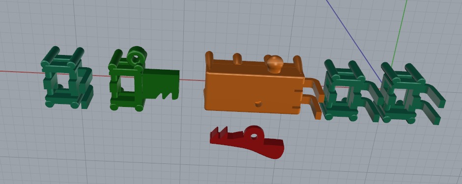 Bracelet tennis Model 6481 3D print model_4