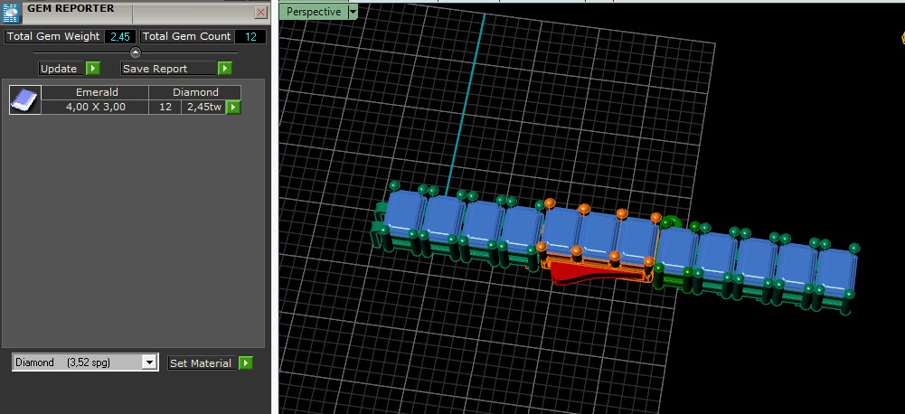 Bracelet tennis Model 6481 3D print model_8