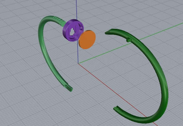 Bracelet Nail size13 Model 6476 3D print model_4