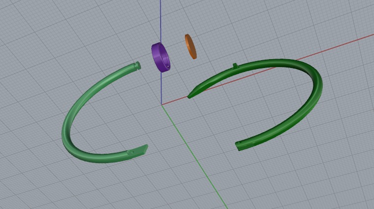 Bracelet Nail size13 Model 6476 3D print model_5