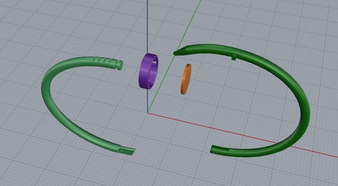 Bracelet Nail size13 Model 6476 3D print model_2