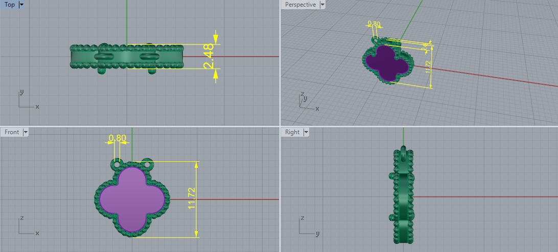 Pendant Model 6470 3D print model_5