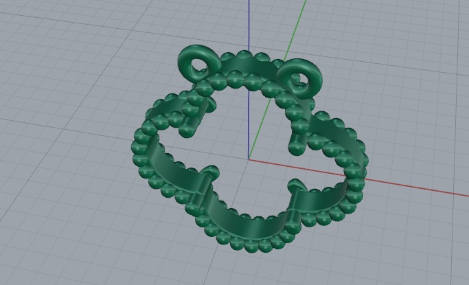 Pendant Model 6470 3D print model_2