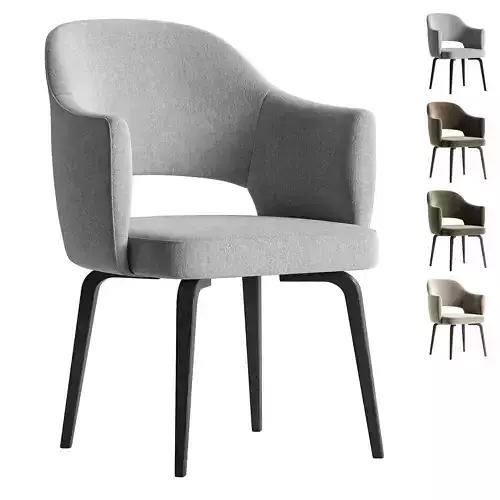 Eero Saarinen for Knoll Pair of Conference Chairs 3D model