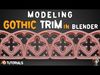 35 Gothic Trim Brushes   Vol 14 Low-poly 3D model_1