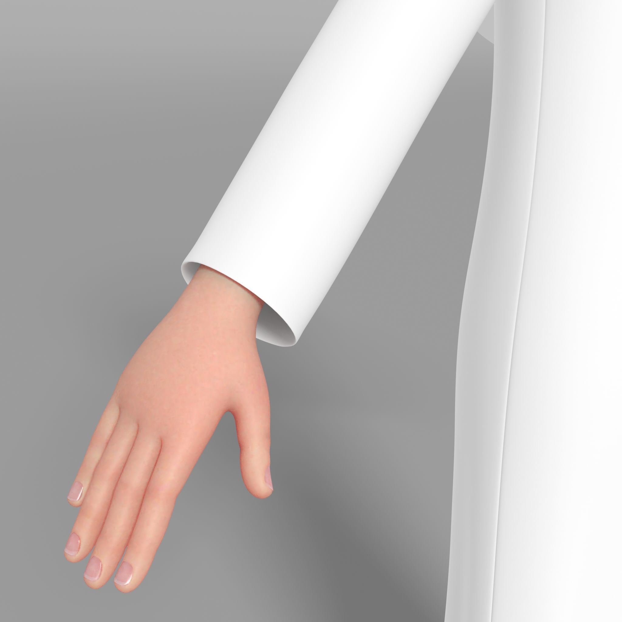 Arab kids character Abdulla with Texture Rig Hair file 3D model 3D model_7