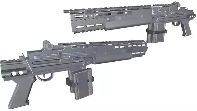 27-Assault-Rifle-MK14-gun model 3d game ready model