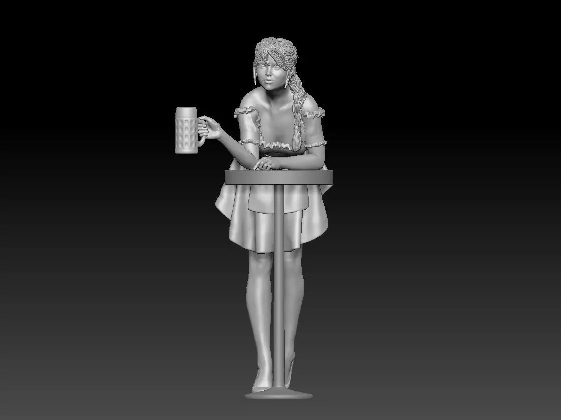 oktoberfest girl 2 3D print model