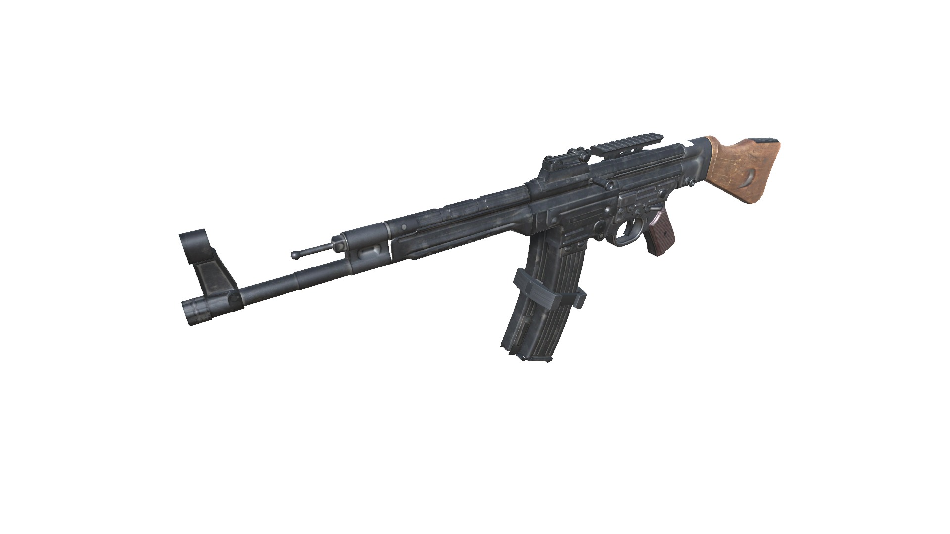 28-Assault-Rifle-STG44gun model 3d game ready model Low-poly 3D model_8